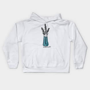 Rosemary bundle in vase Kids Hoodie